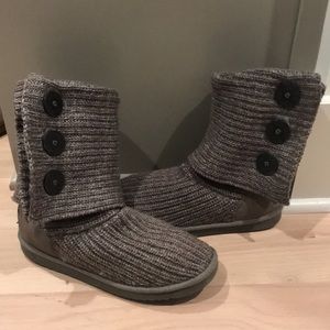 Ugg Australia Cardy Knit Boots with Buttons